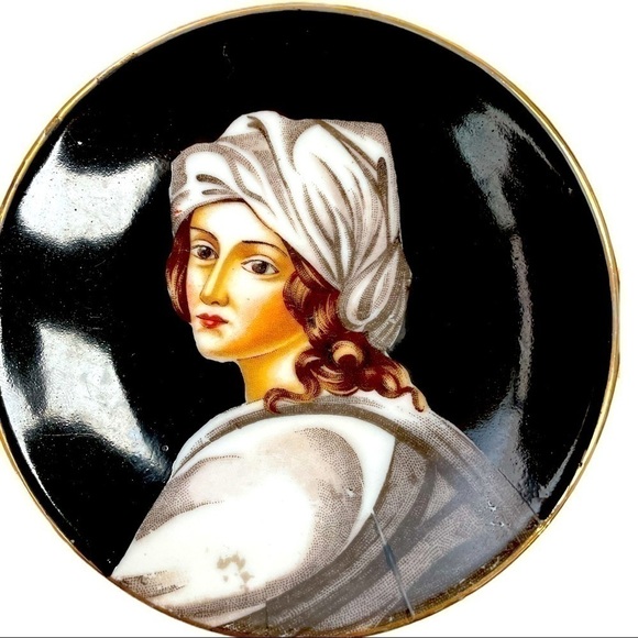 s.g.k. China, set of 2 small portrait plates, made in occupied Japan - Picture 4 of 6